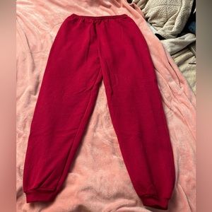 Extra Large Hanes Thrifted Red Sweatpants